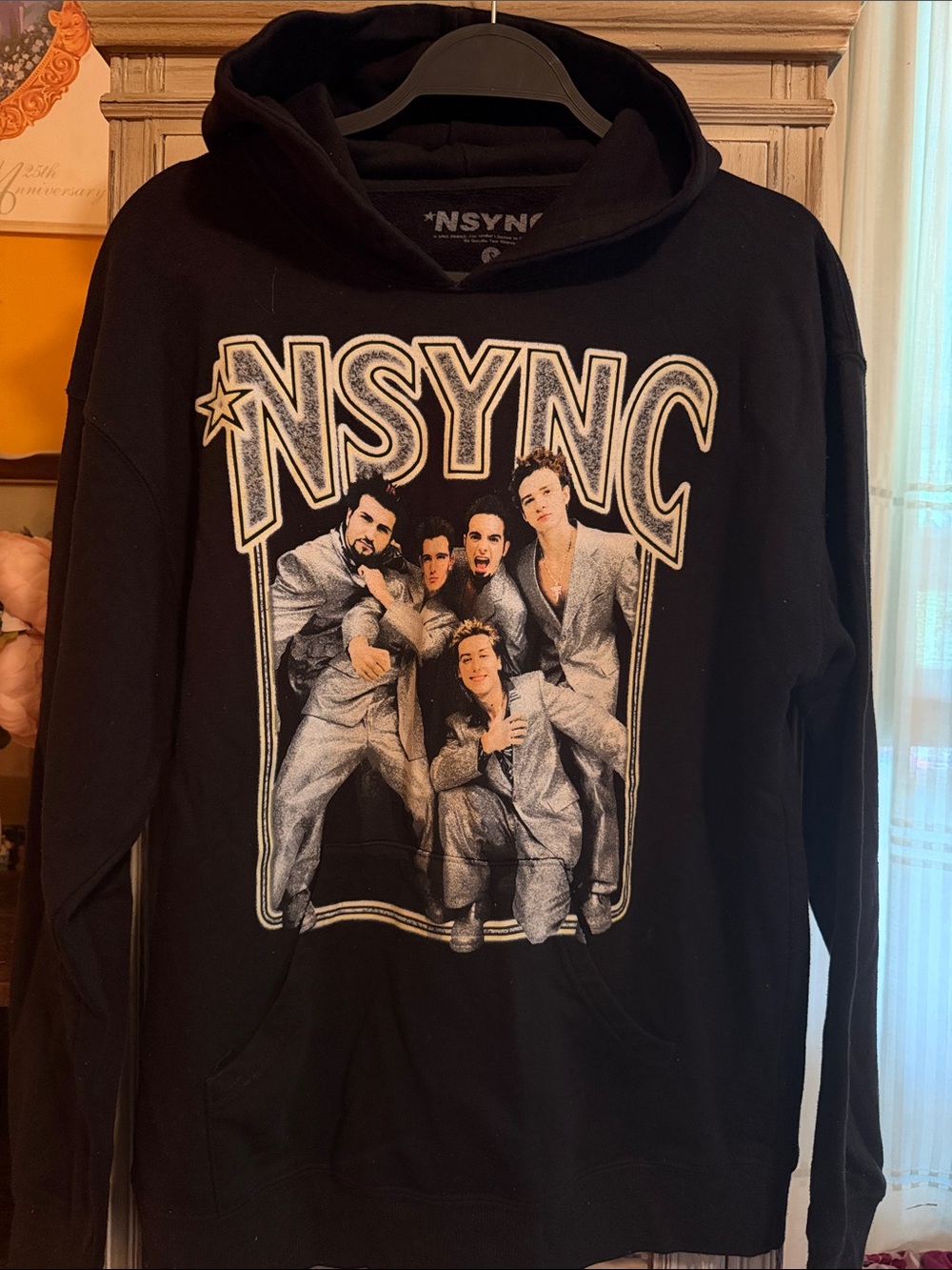 *NSYNC Black Graphic Hoodie - Size SM